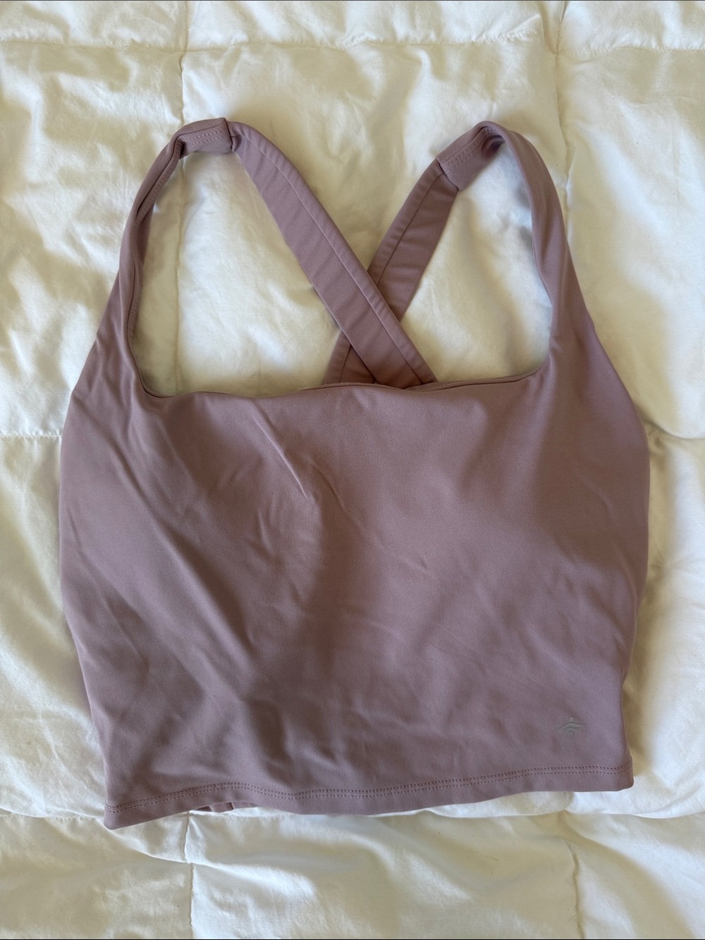 Athletic Cross Back Top in Mauve Size Small